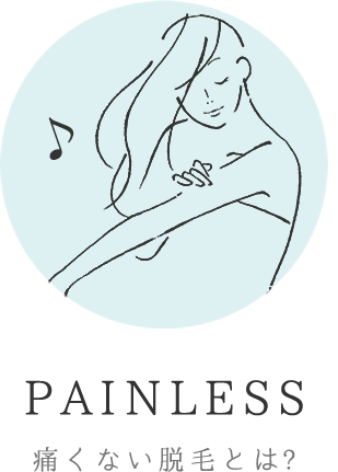 PAINLESS 痛くない脱毛とは？