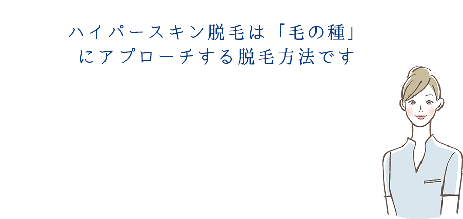 ハイパースキン脱毛は細胞にアタックする脱毛方法です